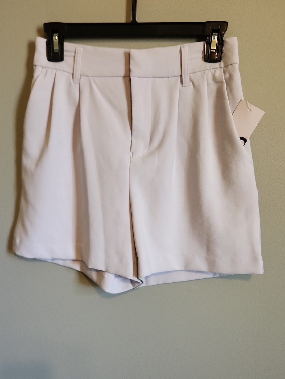 Classic High-Rise White Women's Shorts